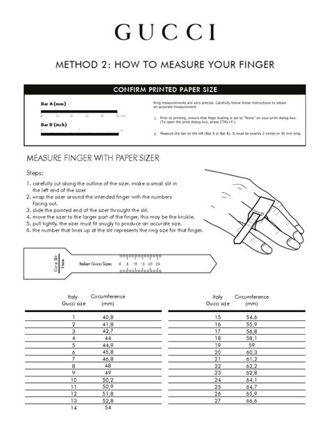 gucci リング サイズ|rings sizeguide method 2 jp .